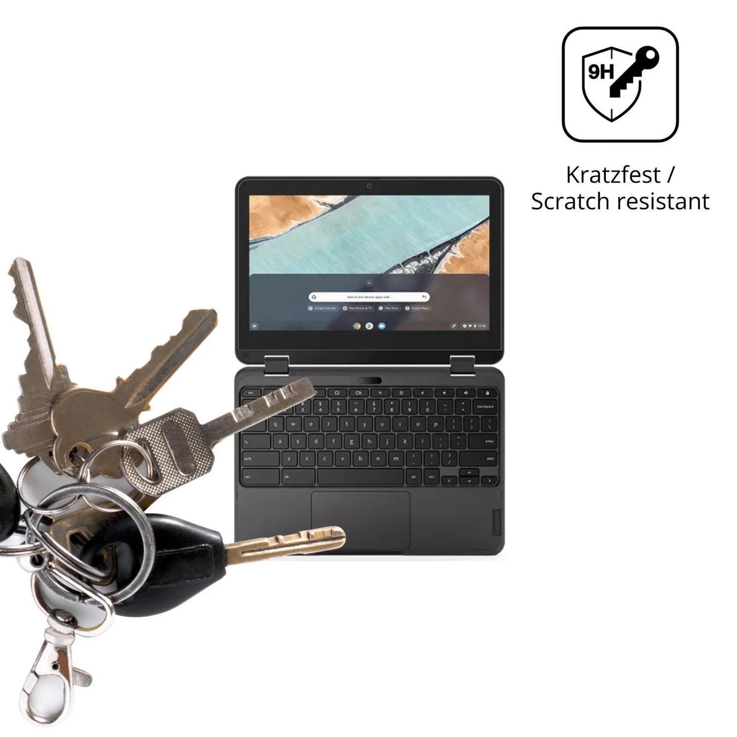 2x 9H Schutzfolie matt für Lenovo 300e Chromebook  (3)