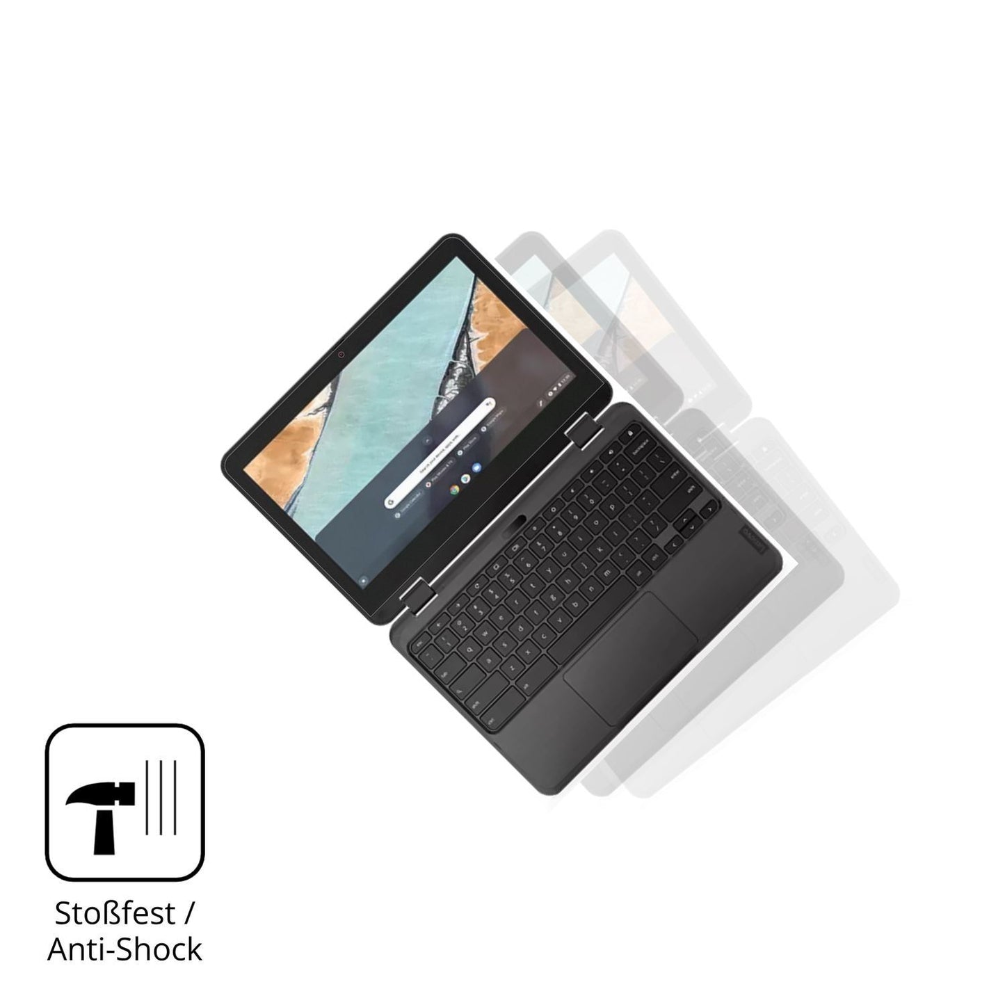 2x 9H Schutzfolie matt für Lenovo 300e Chromebook  (4)