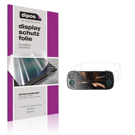 2x Schutzfolie klar für Retroid Pocket 5 Display-S (1)