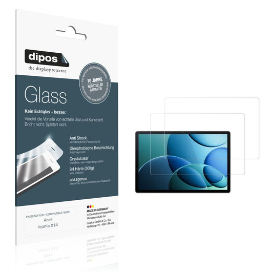 2x 9H Schutzfolie für Acer Iconia X14 Panzerfolie (1)