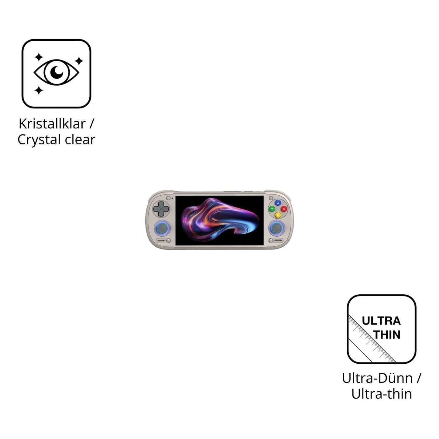 2x Schutzfolie klar für Retroid Pocket 6 Display-S (5)
