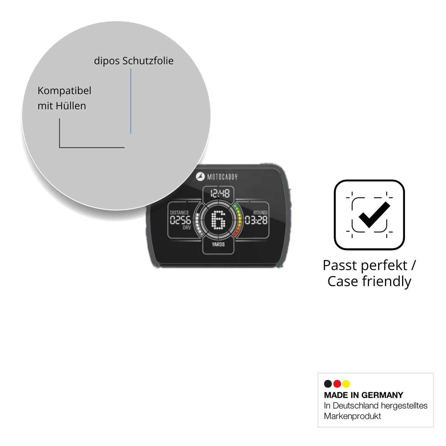 2x Schutzfolie klar für Motocaddy NEW M1 DHC 2026  (6)