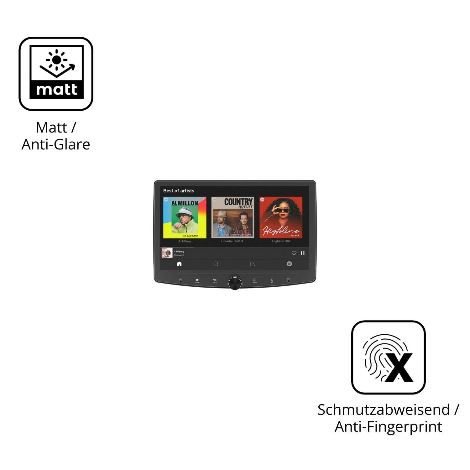 2x Schutzfolie matt für Eonon UX6SK2-PLUS Display- (5)