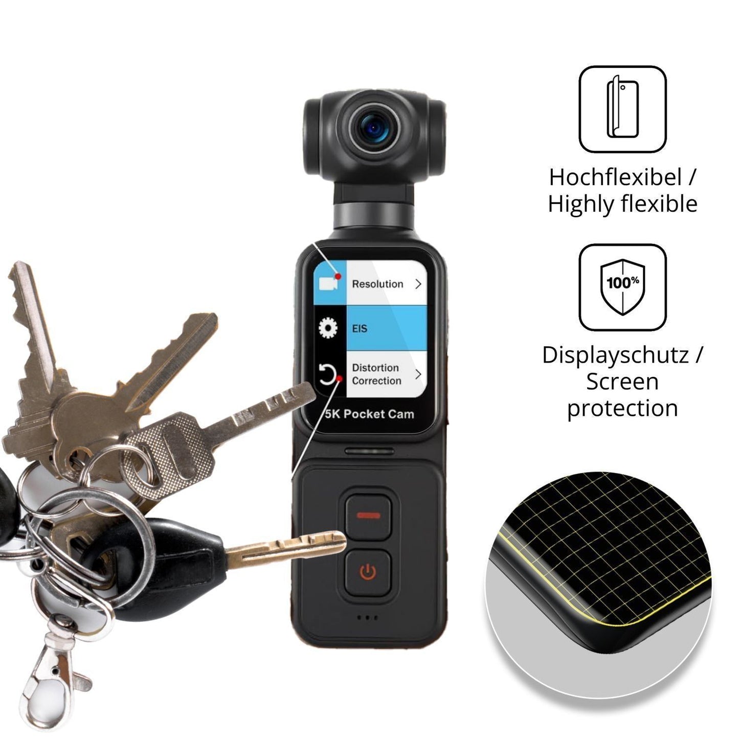 2x 3D Full Cover Schutzfolie für ydi POCKETCAM PCA (3)