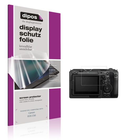 4x Schutzfolie klar für Canon EOS C50 Display-Schu (1)