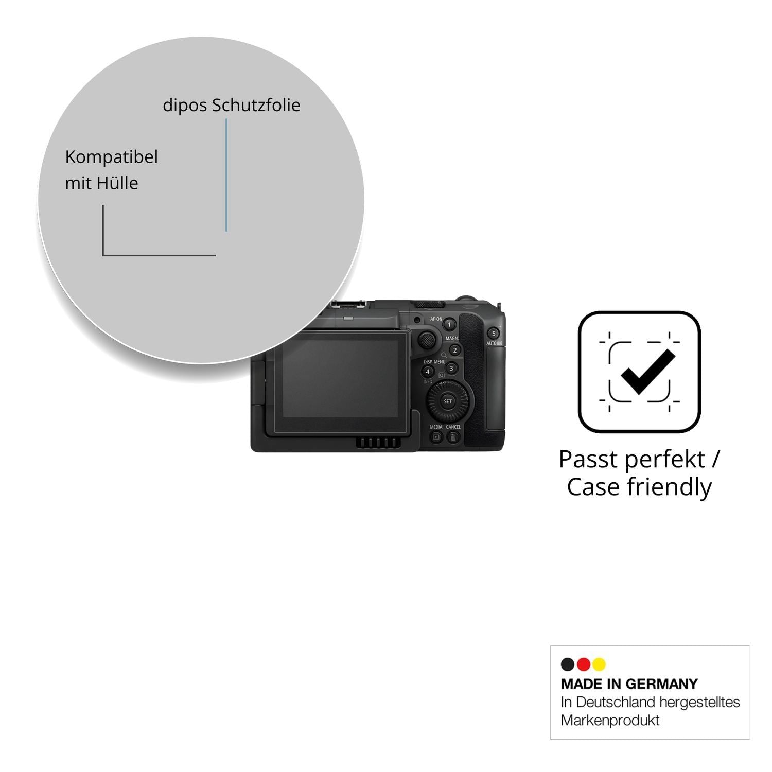 4x Schutzfolie matt für Canon EOS C50 Display-Schu (6)