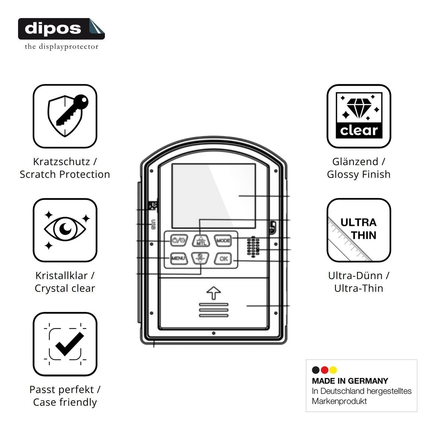 4x Schutzfolie klar für Dsoon TL2100 Display-Schut (7)