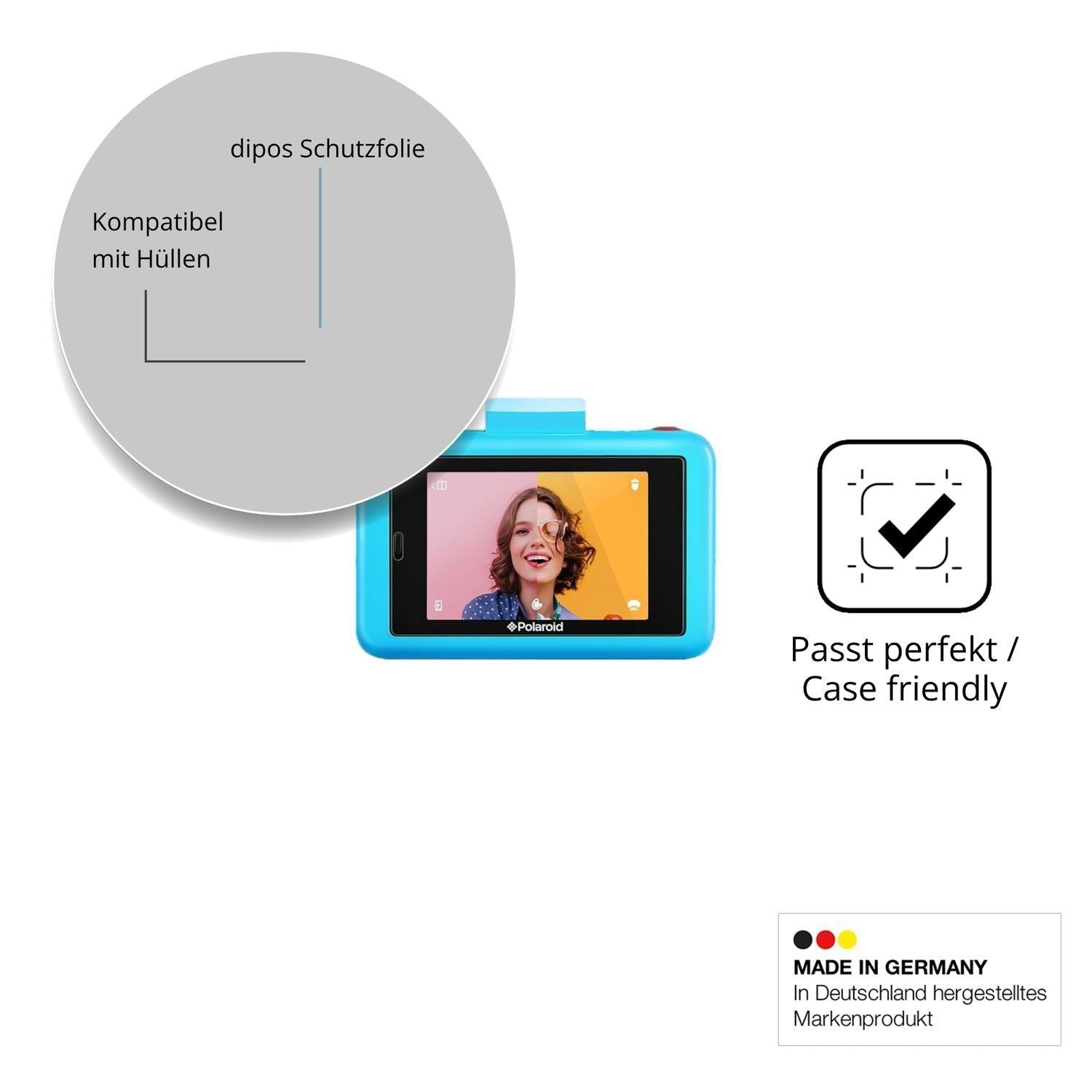 4x Schutzfolie klar für Polaroid Snap Touch 2.0 Di (6)