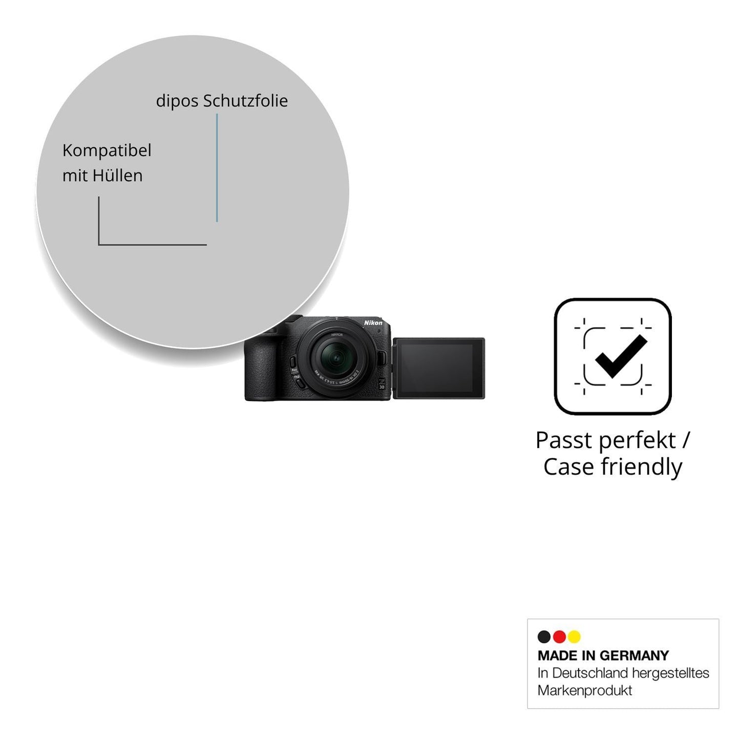 4x Schutzfolie klar für Nikon Z30 Display-Schutzfo (6)