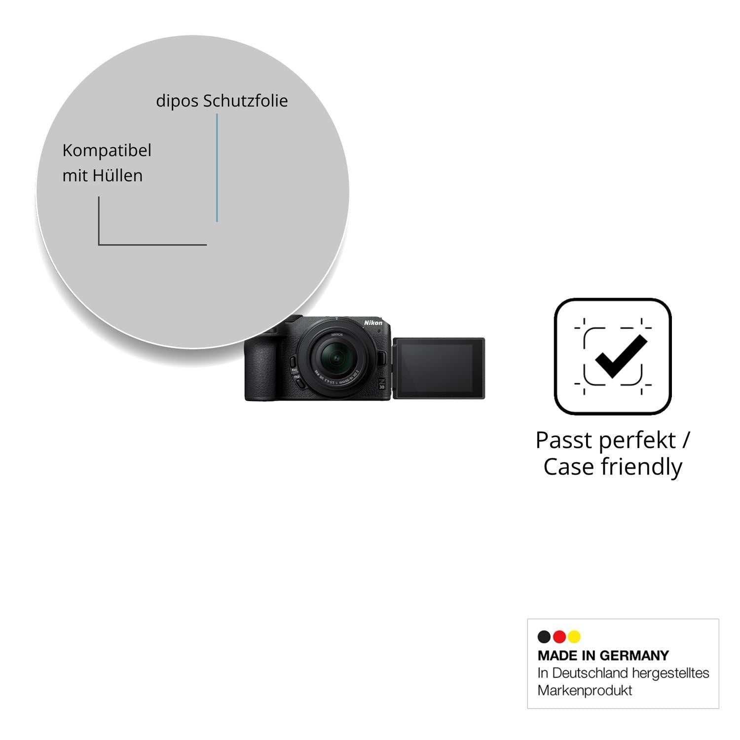 4x Schutzfolie klar für Nikon Z30 Display-Schutzfo (6)