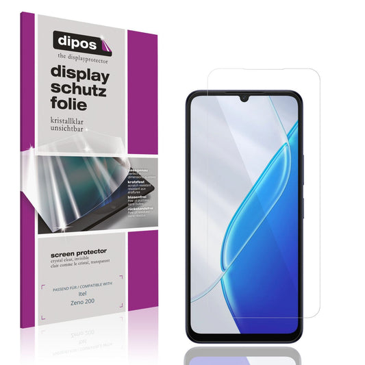 4x Schutzfolie klar für Itel Zeno 200 Display-Schu (1)