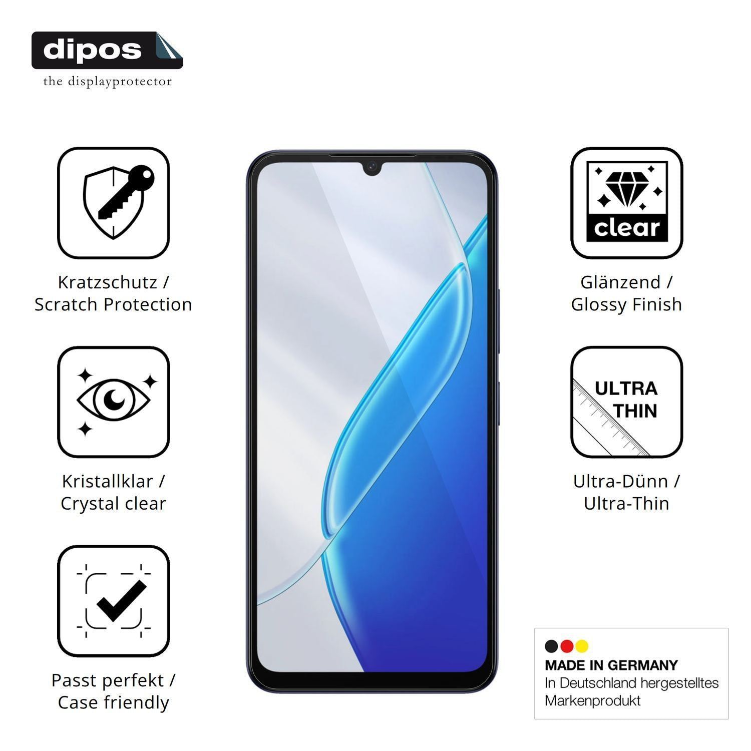 4x Schutzfolie klar für Itel Zeno 200 Display-Schu (7)