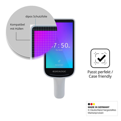 4x Schutzfolie klar für Datalogic Joya Smart Smart (6)