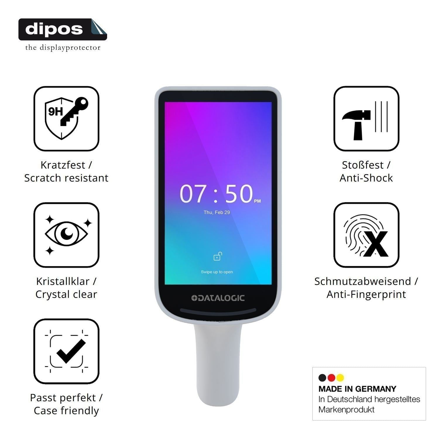 2x 9H Schutzfolie für Datalogic Joya Smart Smart P (7)
