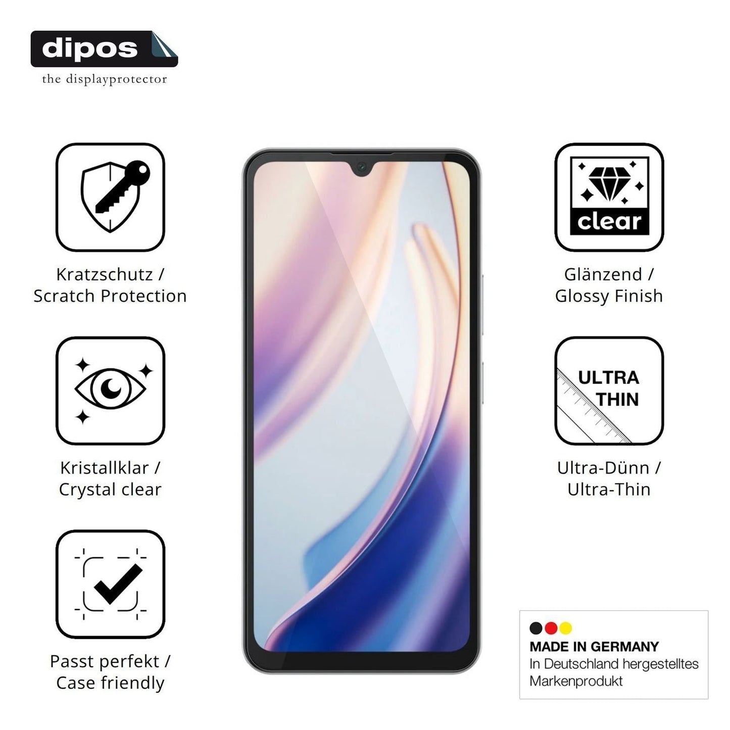 4x Schutzfolie klar für Doogee M30 Pro Display-Sch (7)