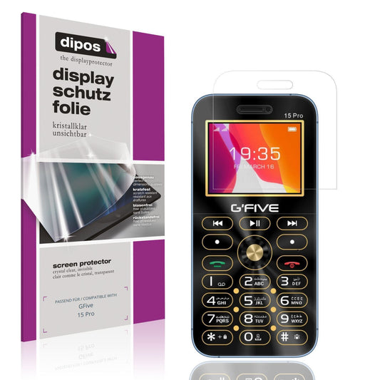 4x Schutzfolie klar für GFive 15 Pro Display-Schut (1)