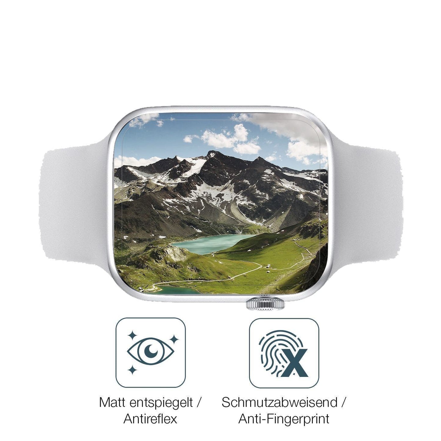 1x 9H Schutzfolie matt für Iwo Watch 7 Pro Panzerf (5)