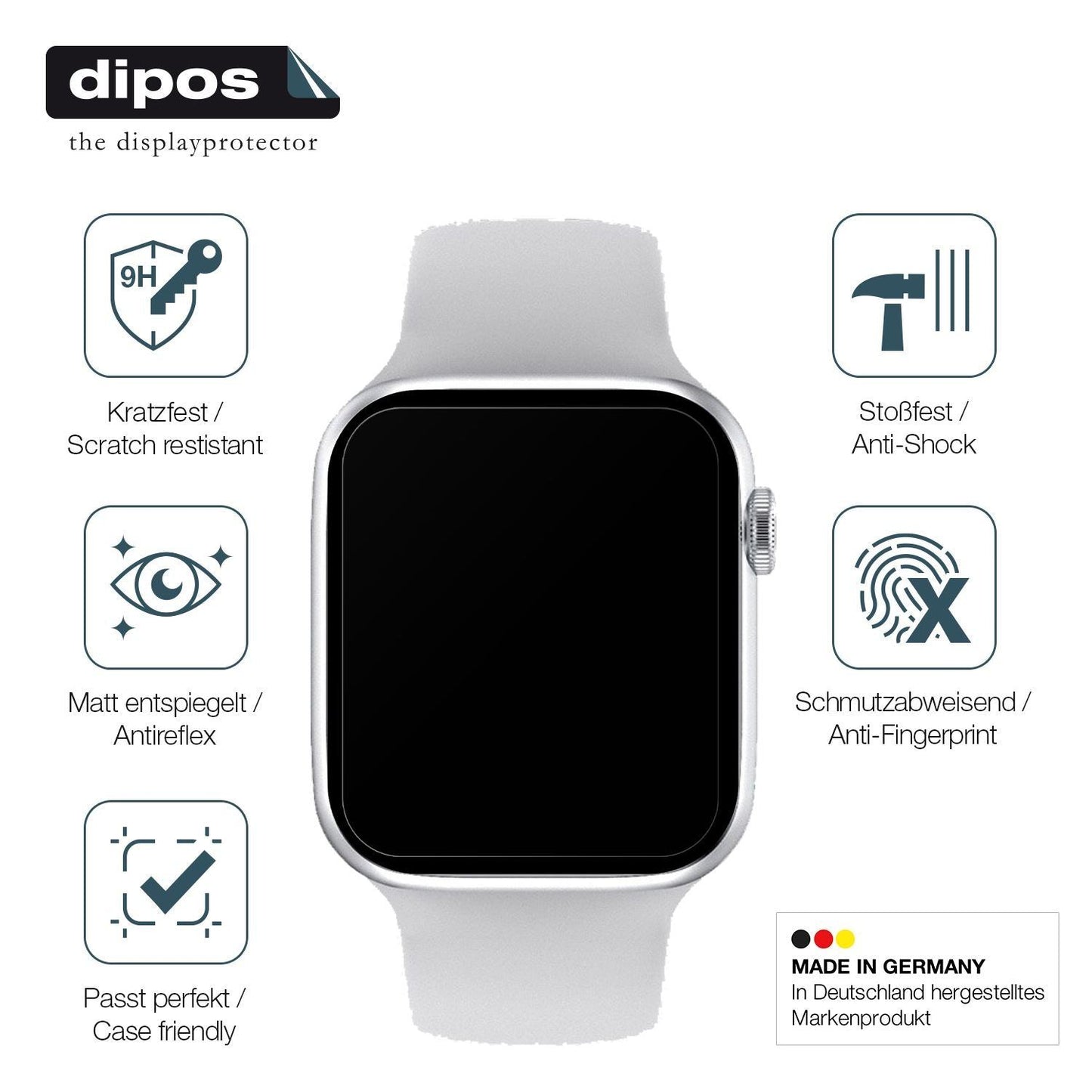 1x 9H Schutzfolie matt für Iwo Watch 7 Pro Panzerf (7)