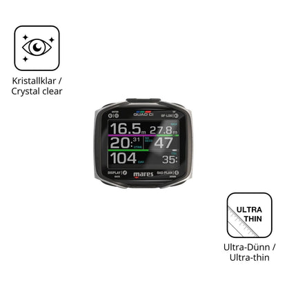6x Schutzfolie klar für Mares Quad CI Display-Schu (5)