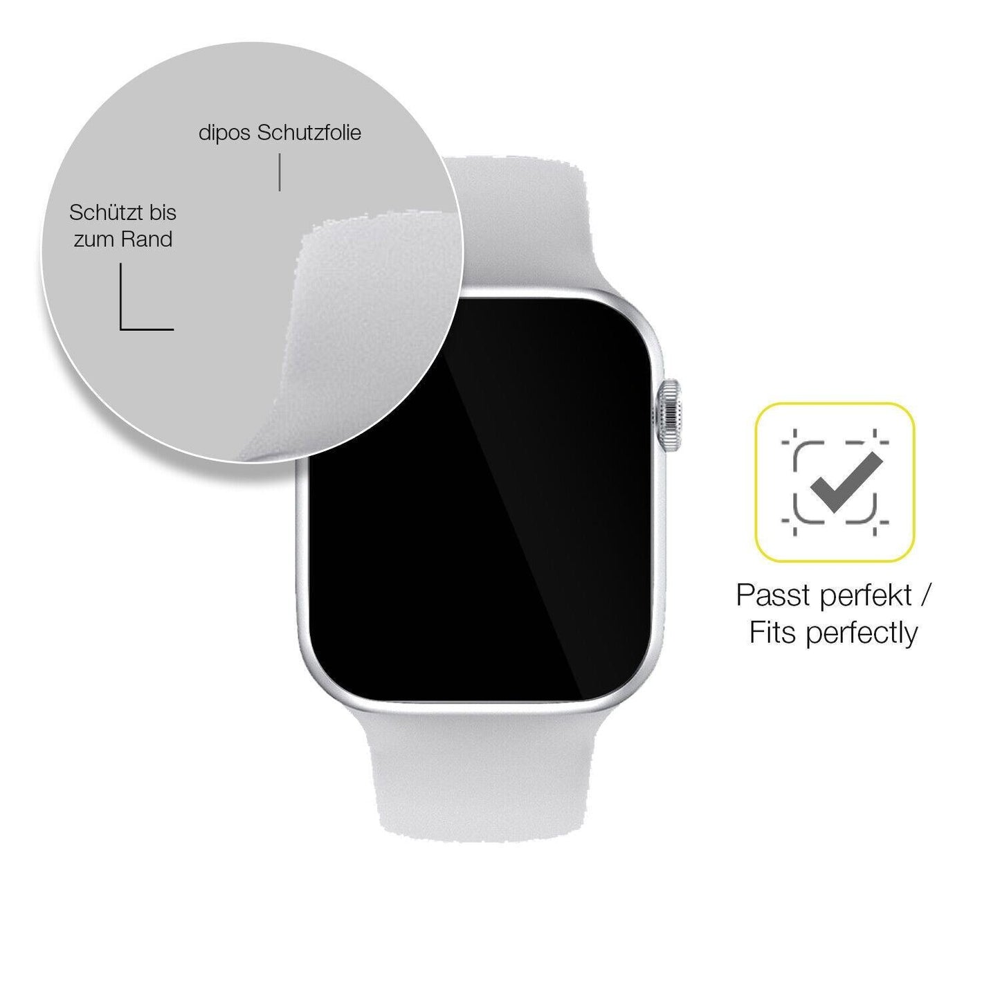 1x 3D Full Cover Schutzfolie für Iwo Watch 7 Pro (6)