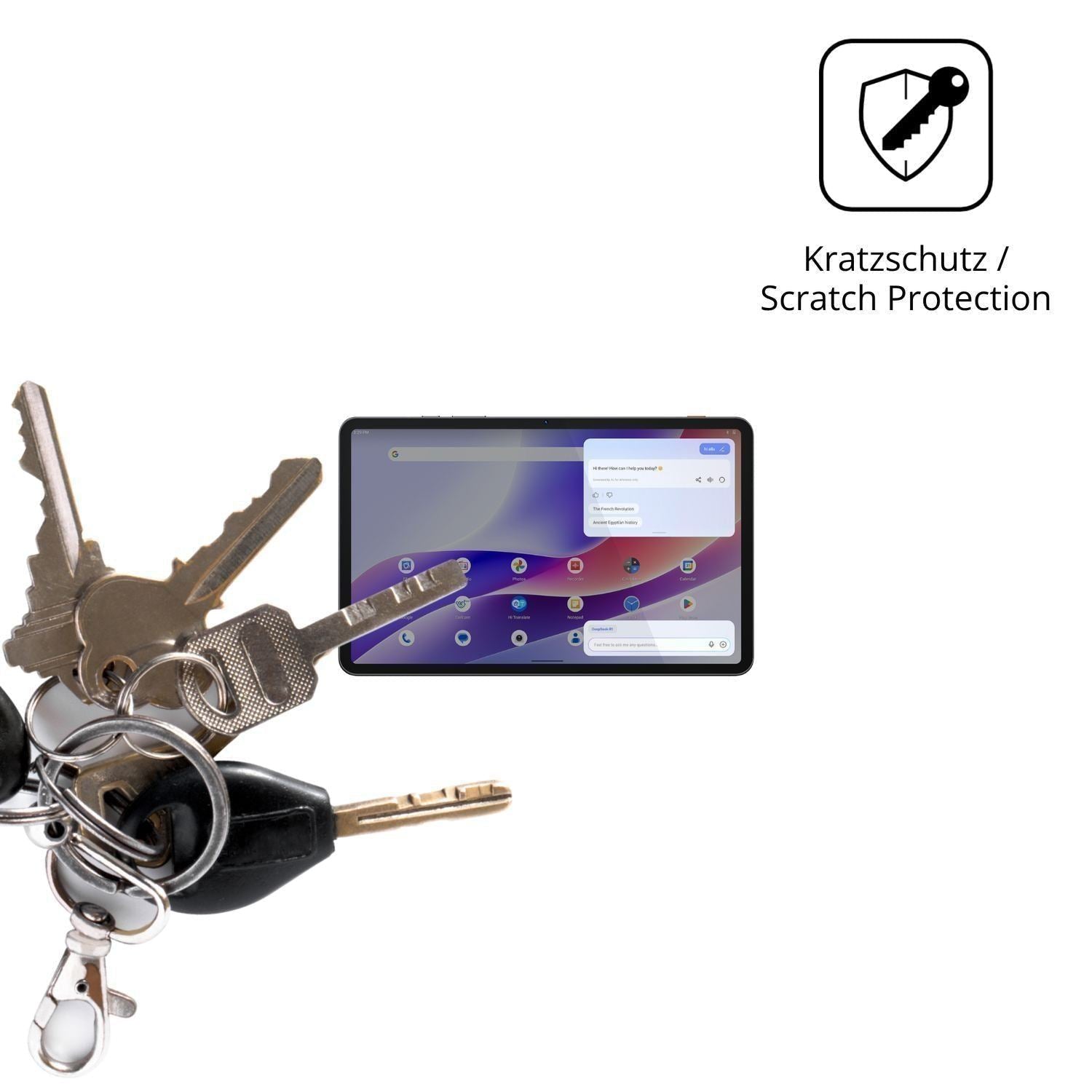 2x Schutzfolie klar für Tecno MEGAPAD 2 Display-Sc (4)