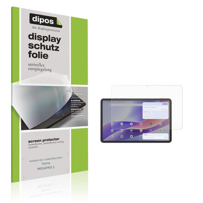 2x Schutzfolie matt für Tecno MEGAPAD 2 Display-Sc (1)
