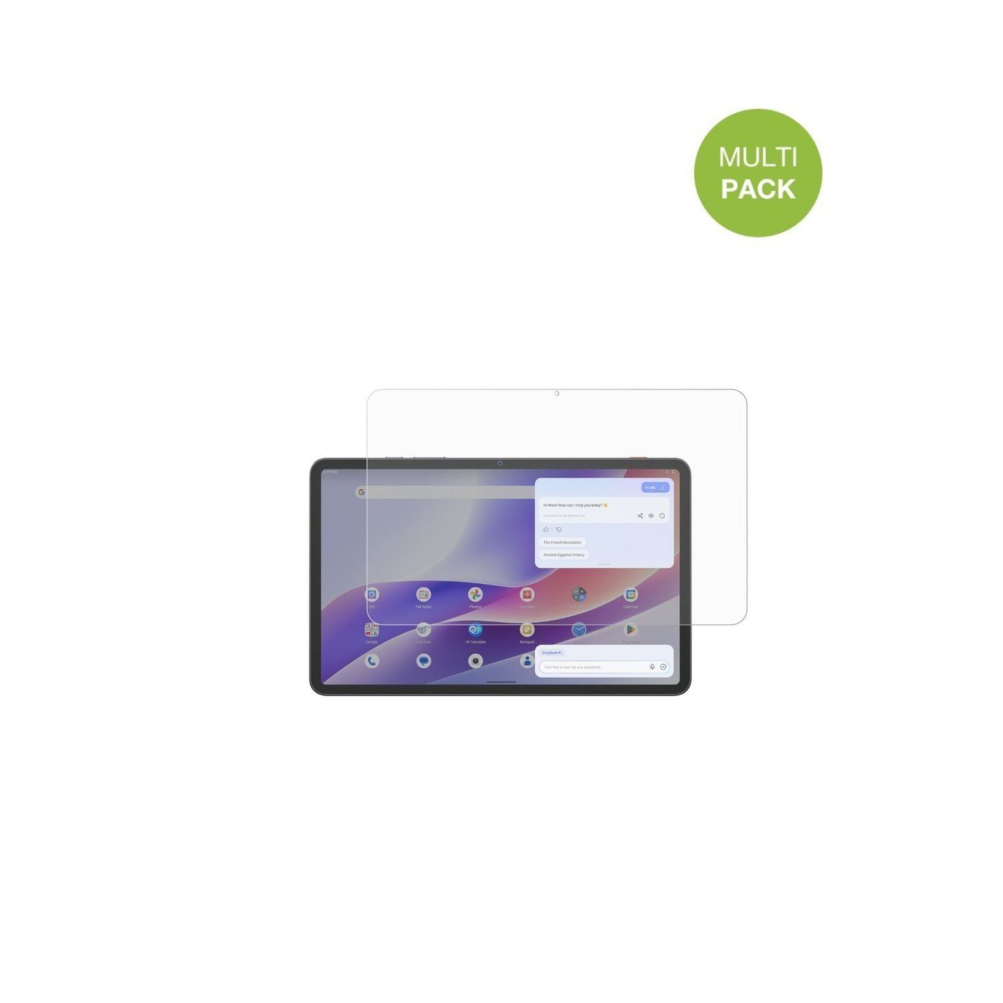 2x Schutzfolie matt für Tecno MEGAPAD 2 Display-Sc (2)