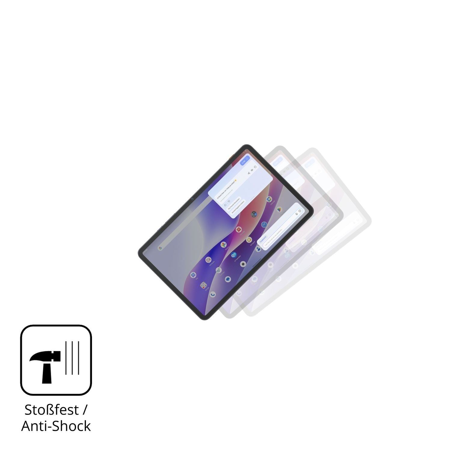 2x 9H Schutzfolie matt für Tecno MEGAPAD 2 Panzerf (4)