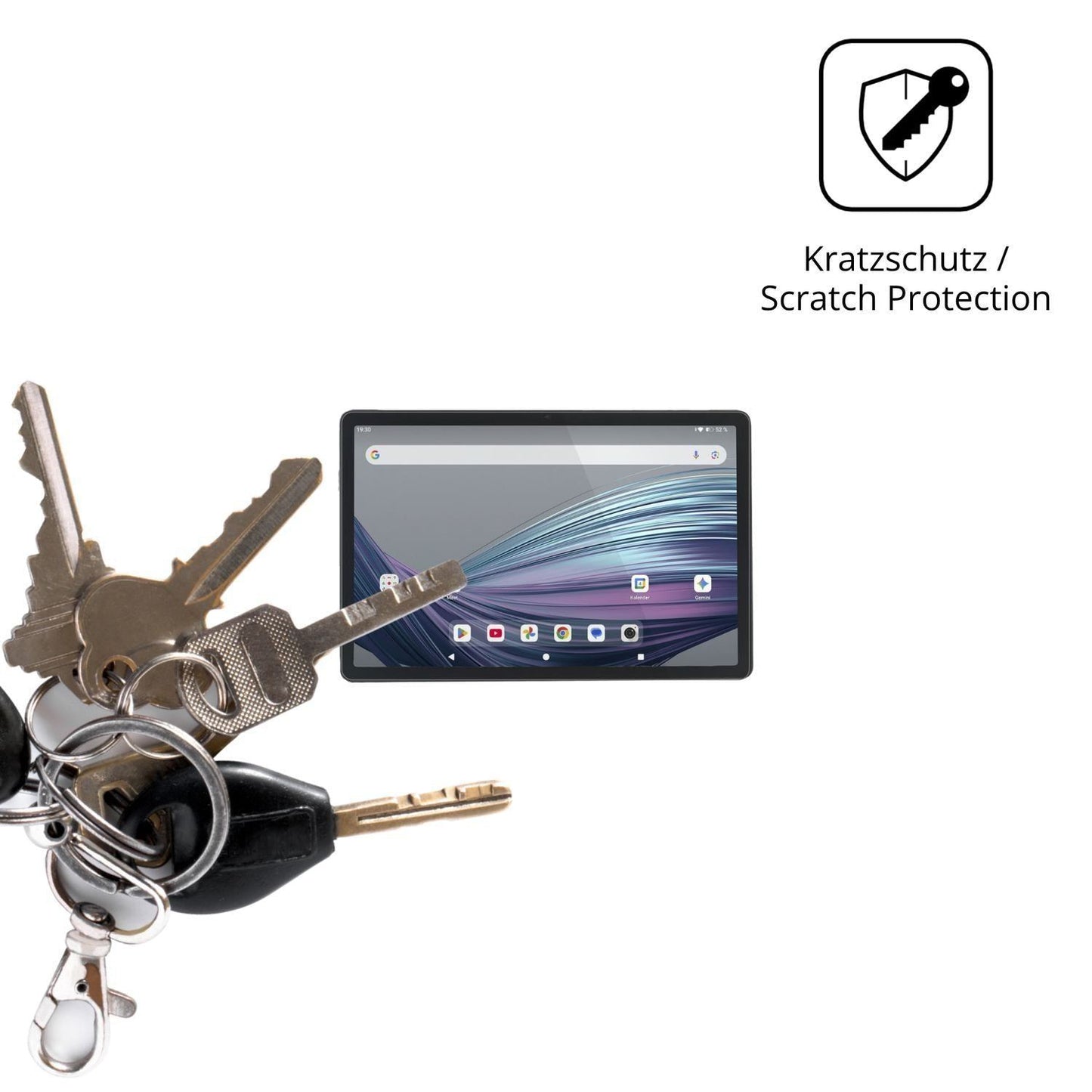 2x Schutzfolie klar für Acepad A172 Display-Schutz (4)