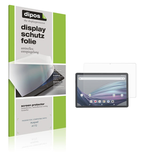 2x Schutzfolie matt für Acepad A172 Display-Schutz (1)
