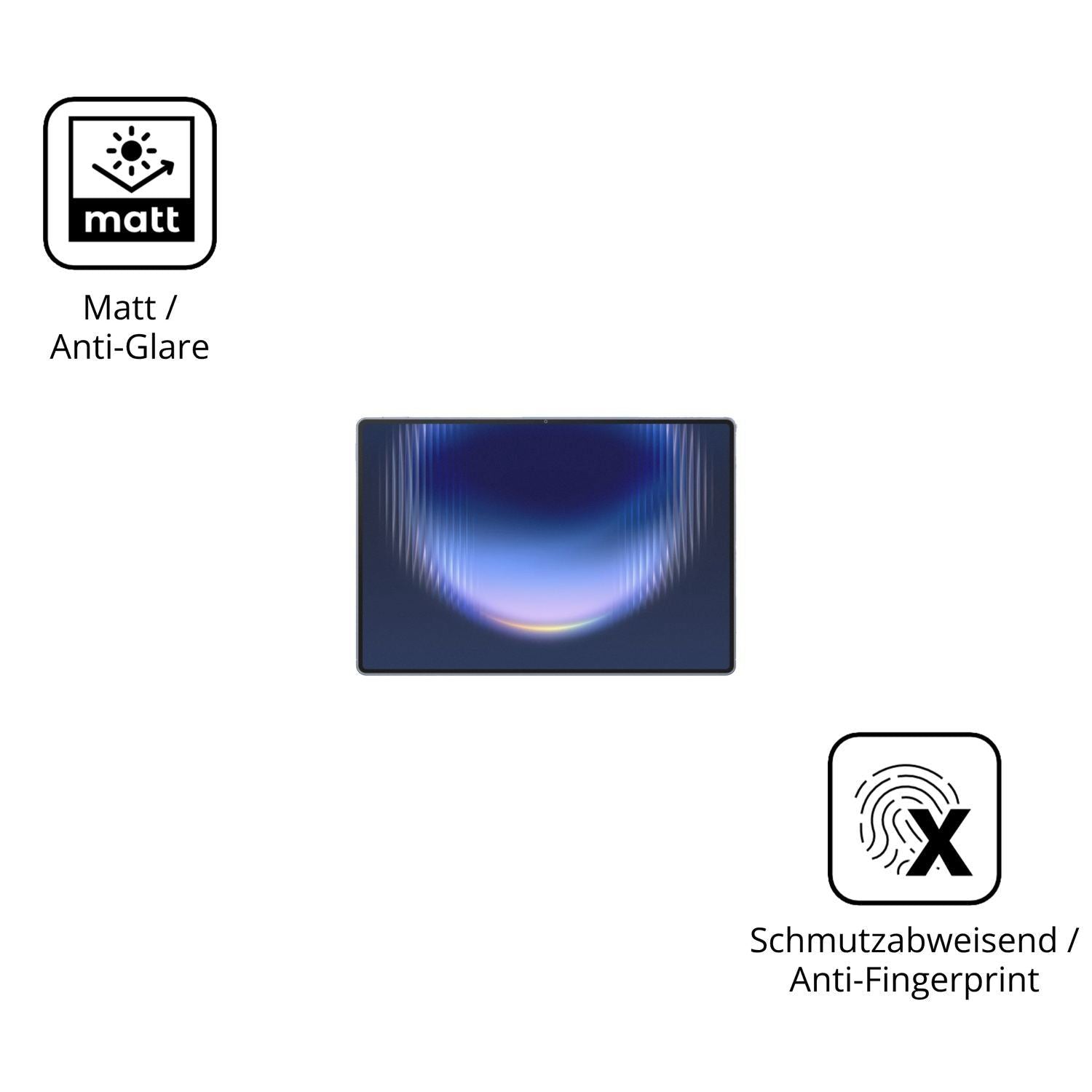 2x 9H Schutzfolie matt für Huawei MatePad Pro Max  (5)