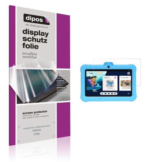 2x Schutzfolie klar für TABTIVI K708 Display-Schut (1)