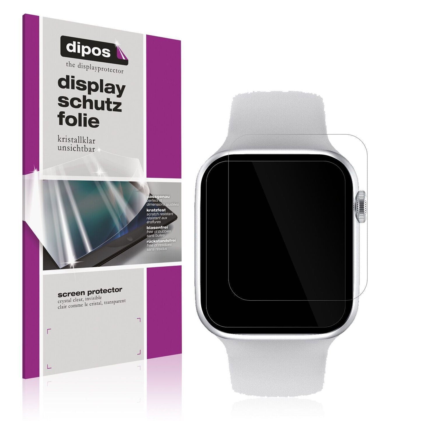 5x Schutzfolie klar für Iwo Watch 7 Pro Display-Sc (1)