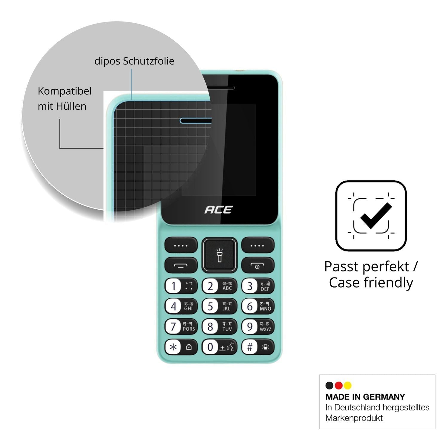 4x Schutzfolie klar für Itel Ace 2 Heera Display-S (6)
