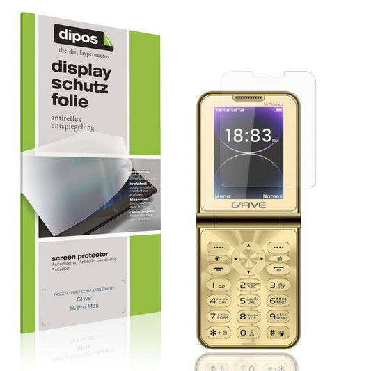 4x Schutzfolie matt für GFive 16 Pro Max Display-S (1)