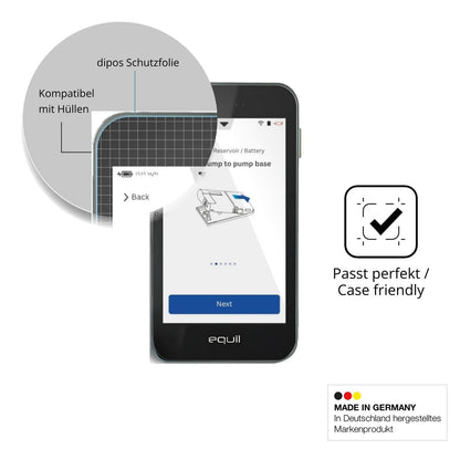 4x Schutzfolie klar für Equil Patch 200U PDA Displ (6)