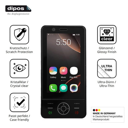 4x Schutzfolie klar für Plyisty 4G Slide Phone Dis (7)