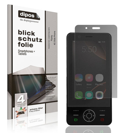 Blickschutzfolie für Plyisty 4G Slide Phone matt S (1)