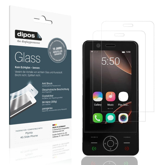 2x 9H Schutzfolie für Plyisty 4G Slide Phone Panze (1)
