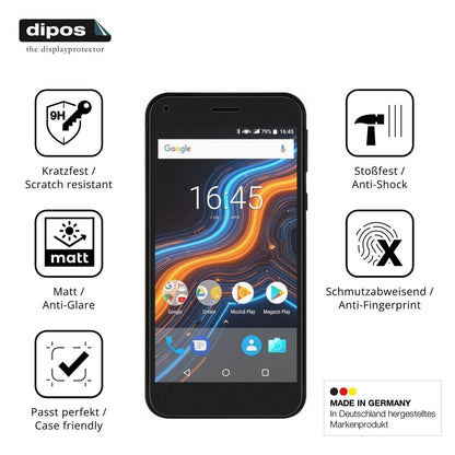 2x 9H Schutzfolie matt für Myria Compact E2 Plus P (7)