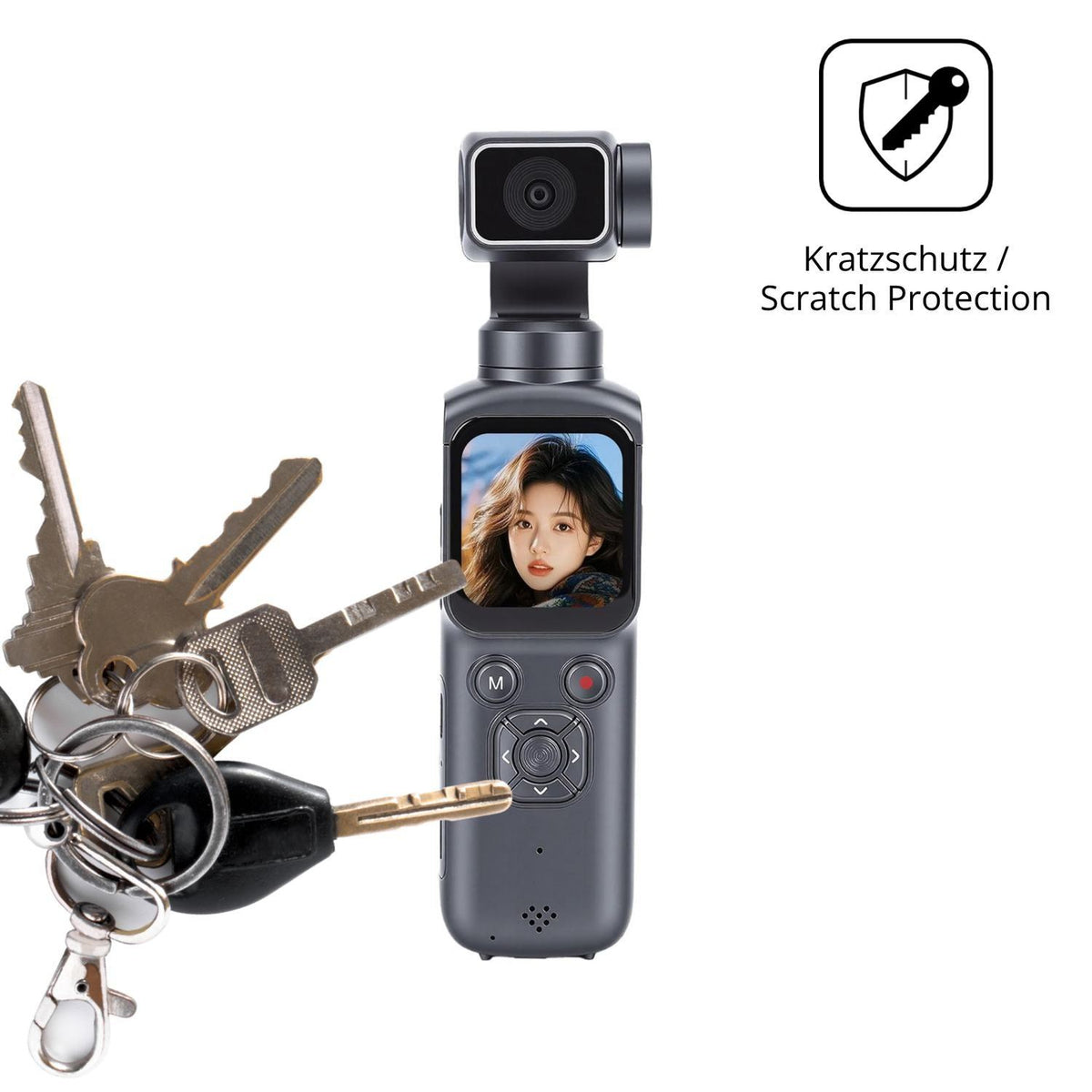 4x Schutzfolie klar für Tangxi 4K-Videokamera Disp (4)