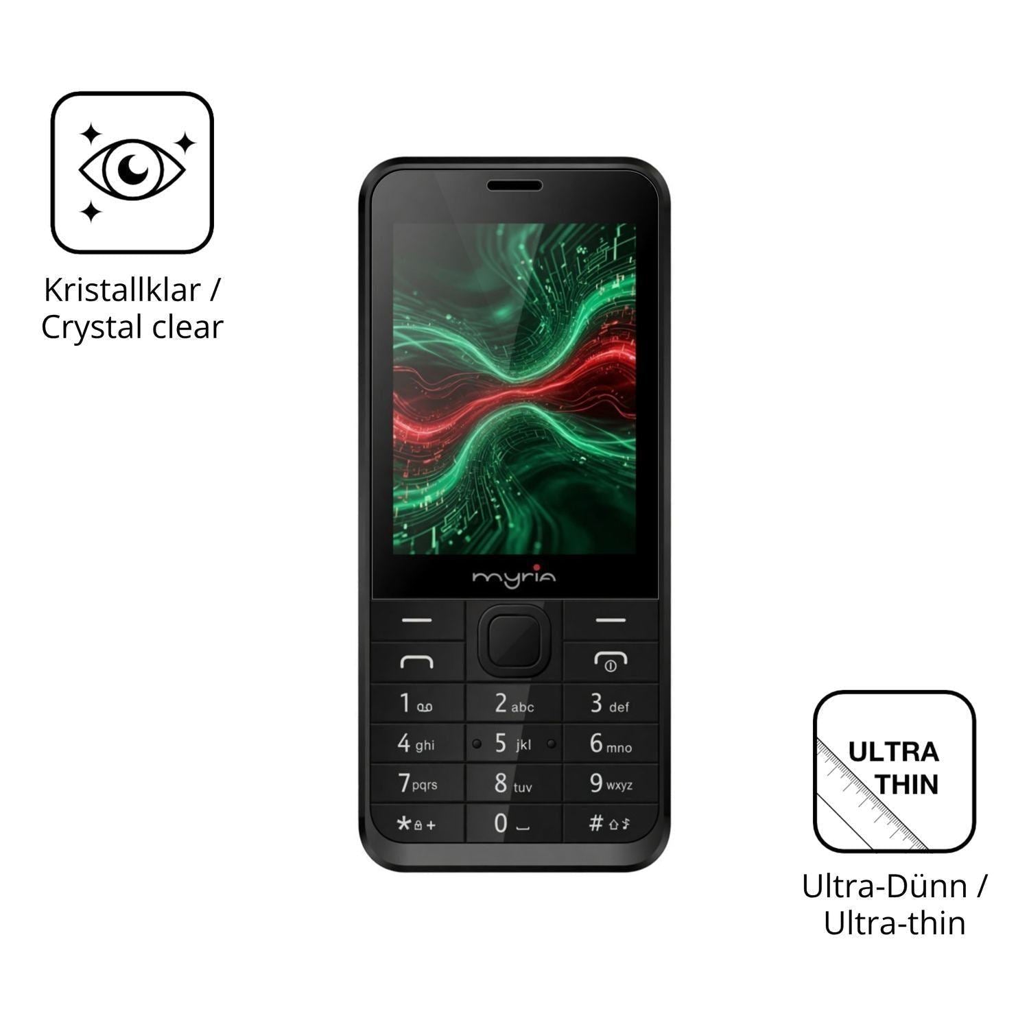 4x Schutzfolie klar für Myria Sun 3G Display-Schut (5)