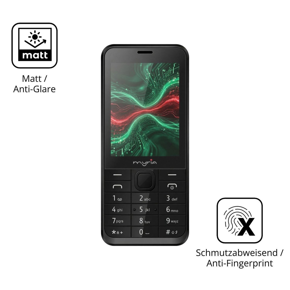 4x Schutzfolie matt für Myria Sun 3G Display-Schut (5)
