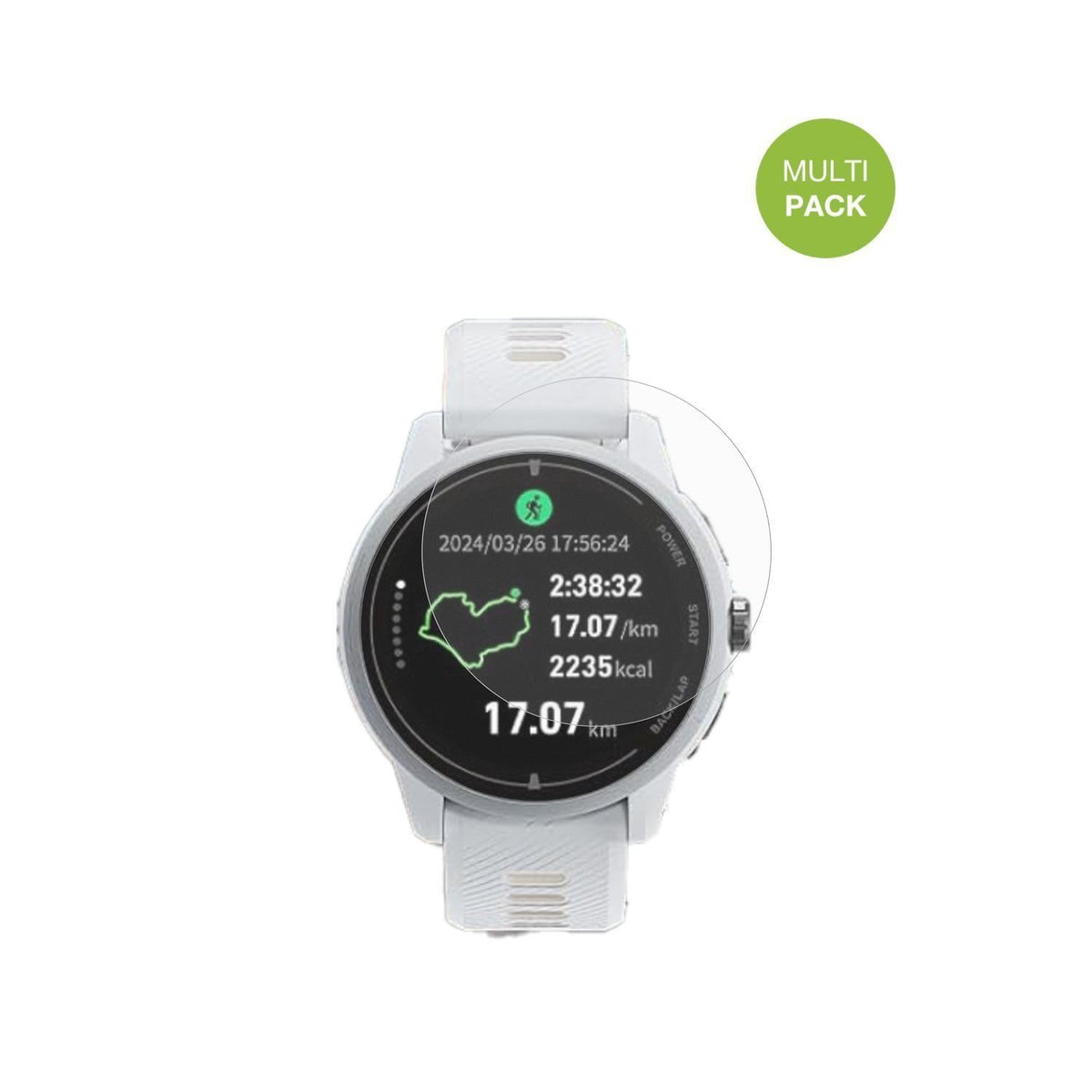6x Schutzfolie matt für iGPSPORT VeRun Display-Sch (2)