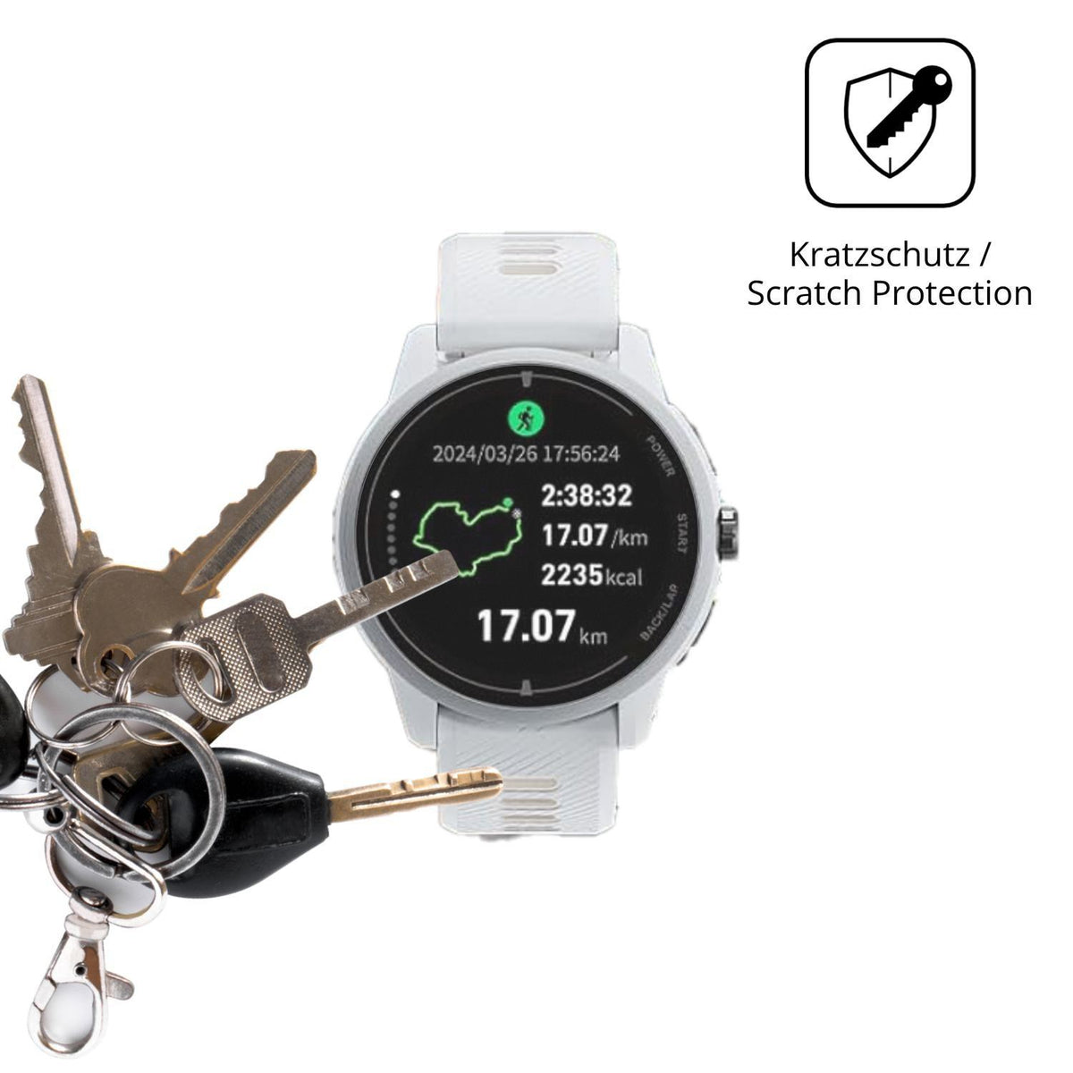 6x Schutzfolie matt für iGPSPORT VeRun Display-Sch (4)