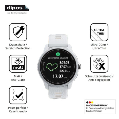 6x Schutzfolie matt für iGPSPORT VeRun Display-Sch (7)