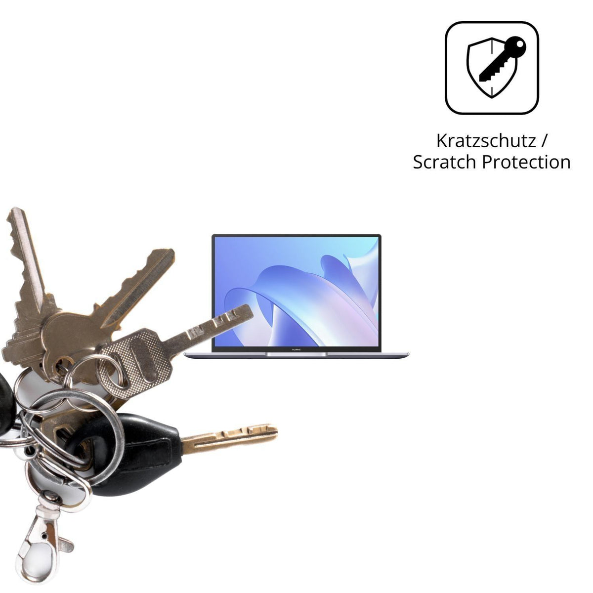 2x Schutzfolie matt für Huawei MateBook 14 2021 Di (4)