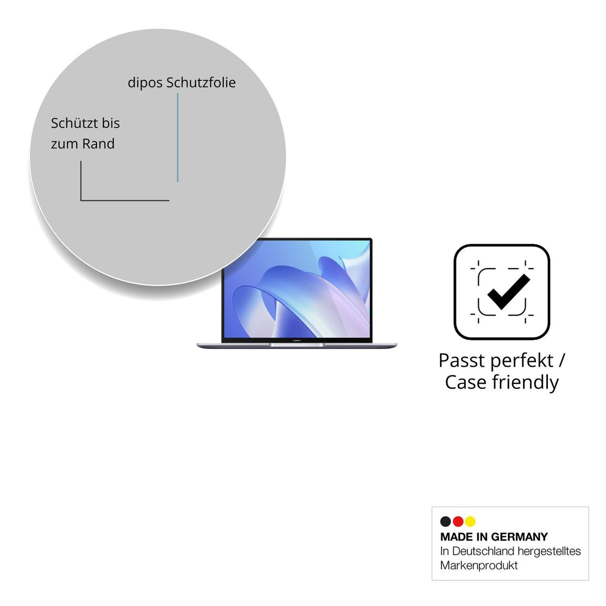 2x 9H Schutzfolie für Huawei MateBook 14 2021 Panz (6)