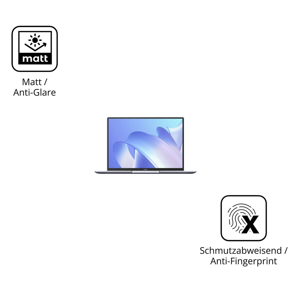 2x 9H Schutzfolie matt für Huawei MateBook 14 2021 (5)
