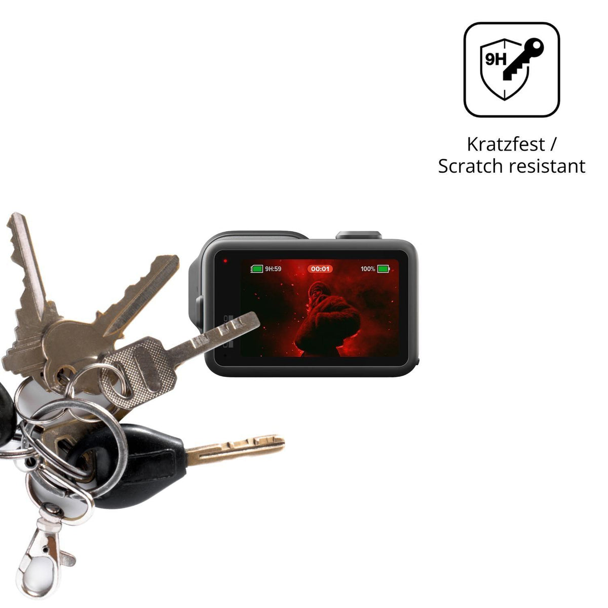 2x 9H Schutzfolie für GoPro Mission 1 Pro Panzerfo (3)